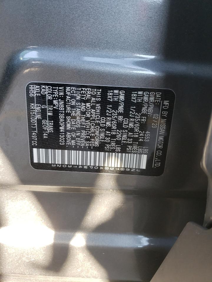 2023 NISSAN ROGUE SV VIN:JN8BT3BA0PW413023