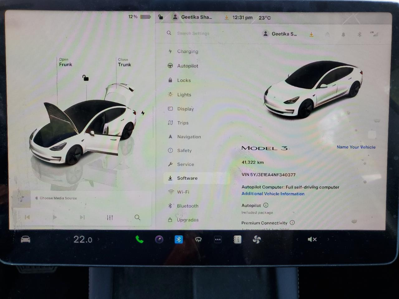 2022 TESLA MODEL 3  VIN:5YJ3E1EA4NF340377