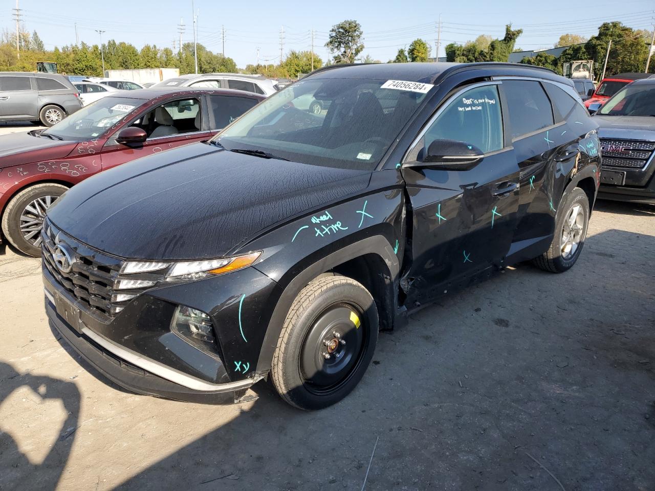 2022 HYUNDAI TUCSON SEL VIN:5NMJBCAE7NH029528