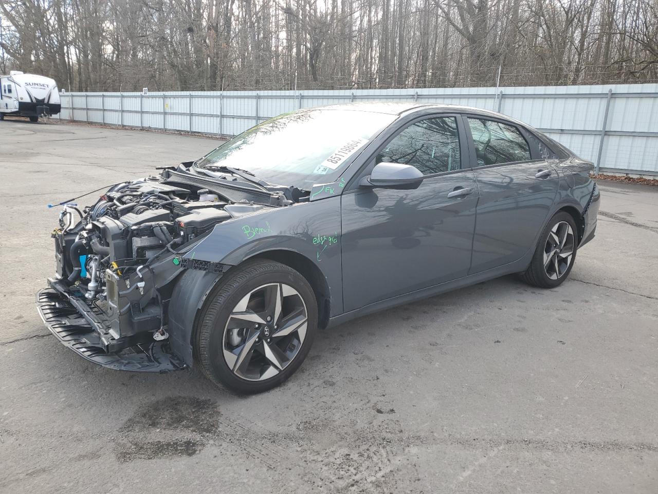 2023 HYUNDAI ELANTRA SEL VIN:KMHLS4AG0PU581394