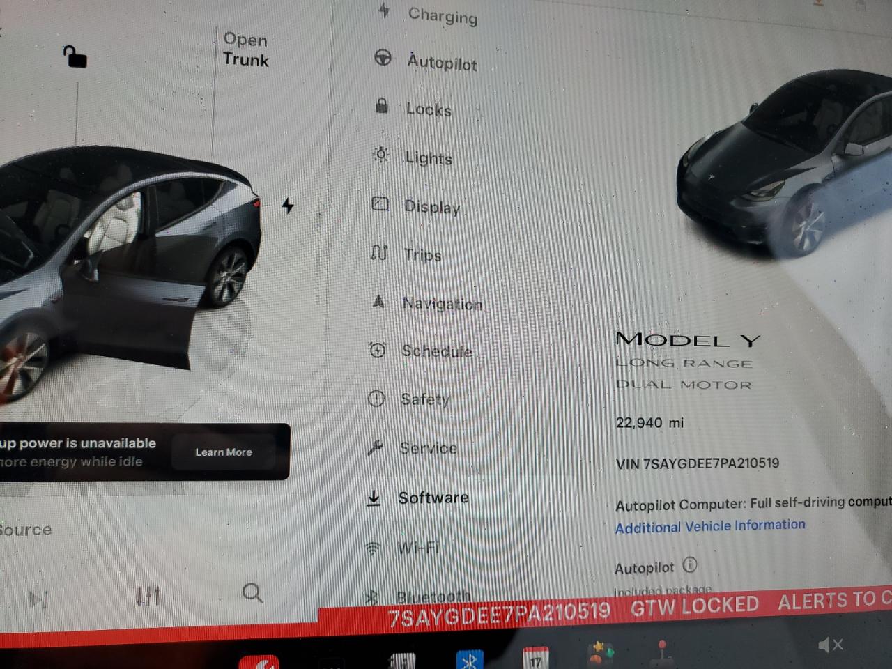 2023 TESLA MODEL Y  VIN:7SAYGDEE7PA210519
