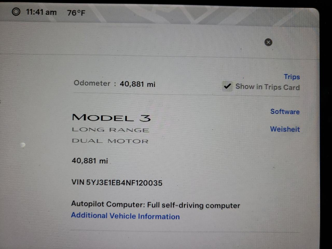 2022 TESLA MODEL 3  VIN:5YJ3E1EB4NF120035