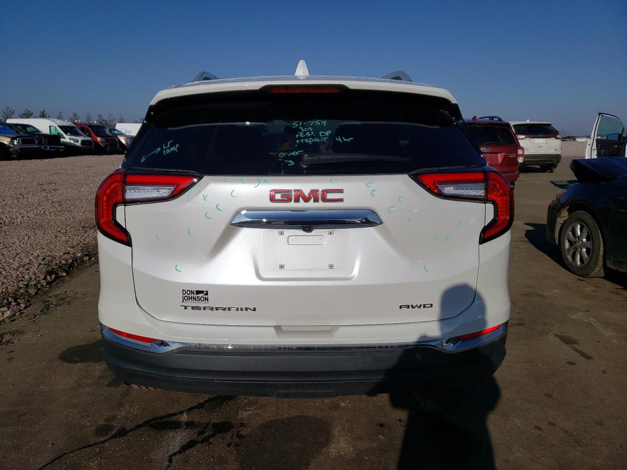 2022 GMC TERRAIN SLT VIN:3GKALVEVXNL100215
