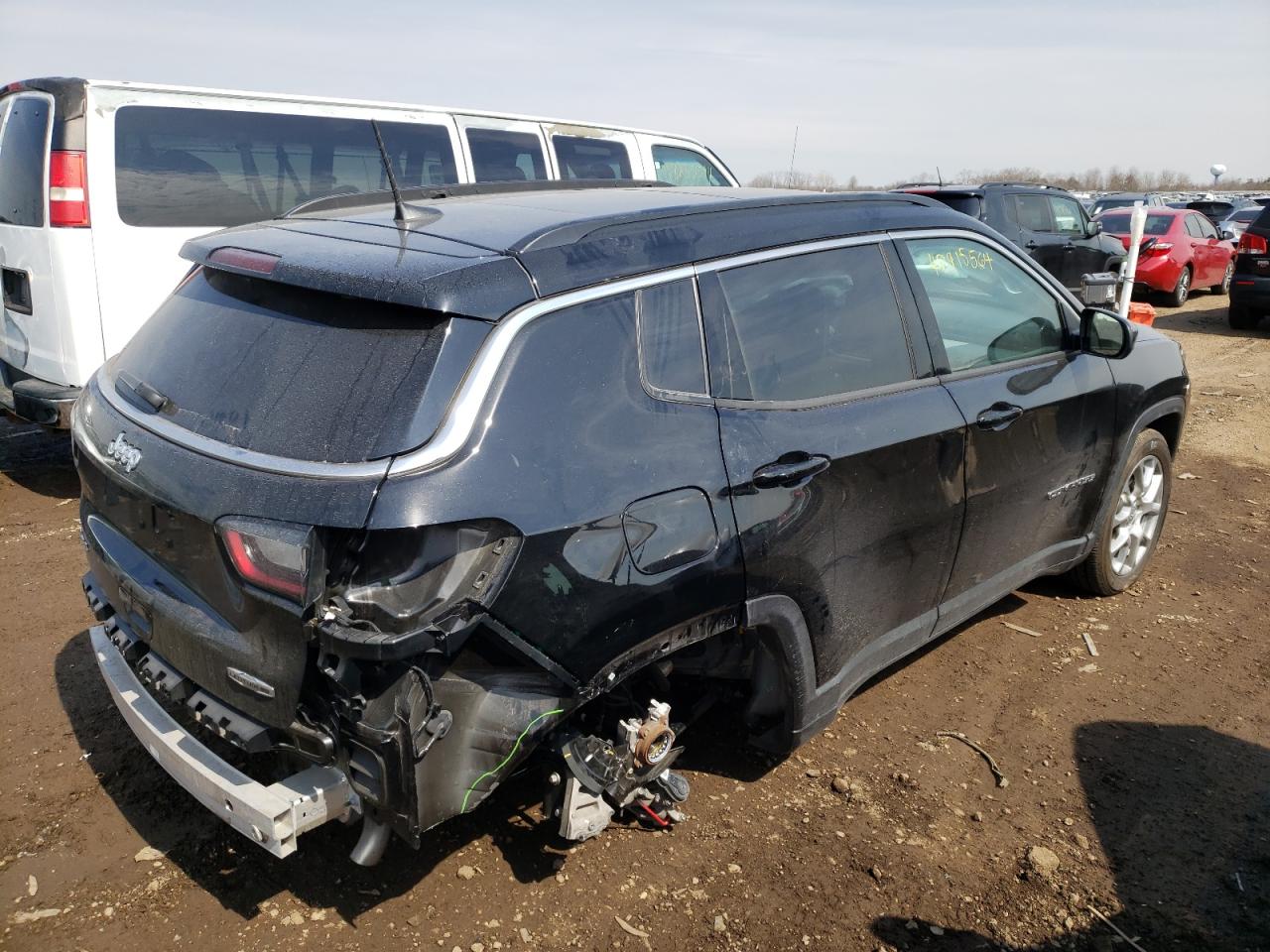 2022 JEEP COMPASS LATITUDE LUX VIN:3C4NJDFB7NT113358