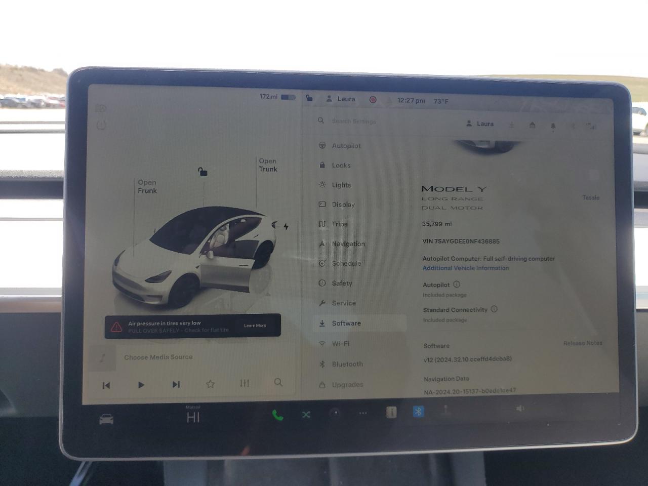 2022 TESLA MODEL Y  VIN:7SAYGDEE0NF436885