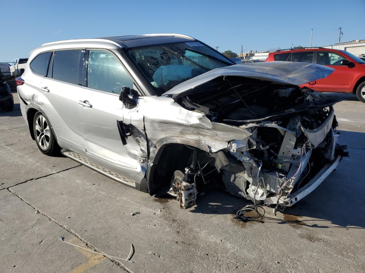 2022 TOYOTA HIGHLANDER HYBRID XLE VIN:5TDGARAH8NS515501