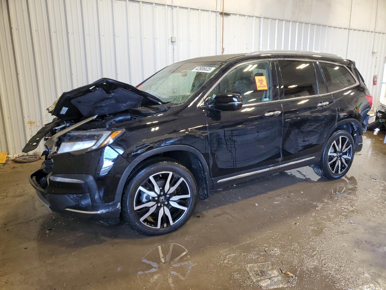 2022 HONDA PILOT TOURING VIN:5FNYF6H63NB022810