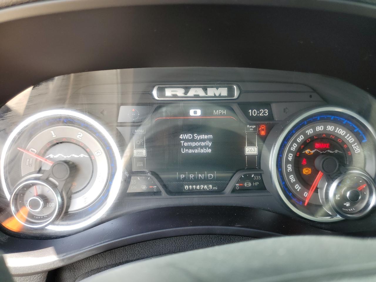 2023 RAM 2500 BIG HORN VIN:3C6UR5DL2PG592457