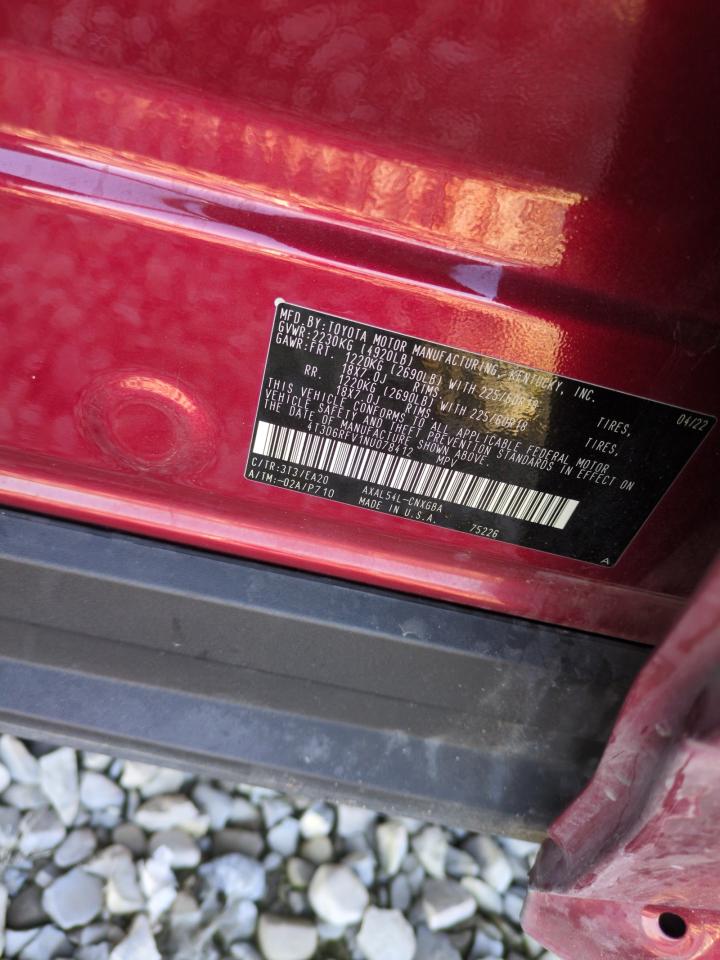 2022 TOYOTA RAV4 LIMITED VIN:4T3D6RFV1NU078412