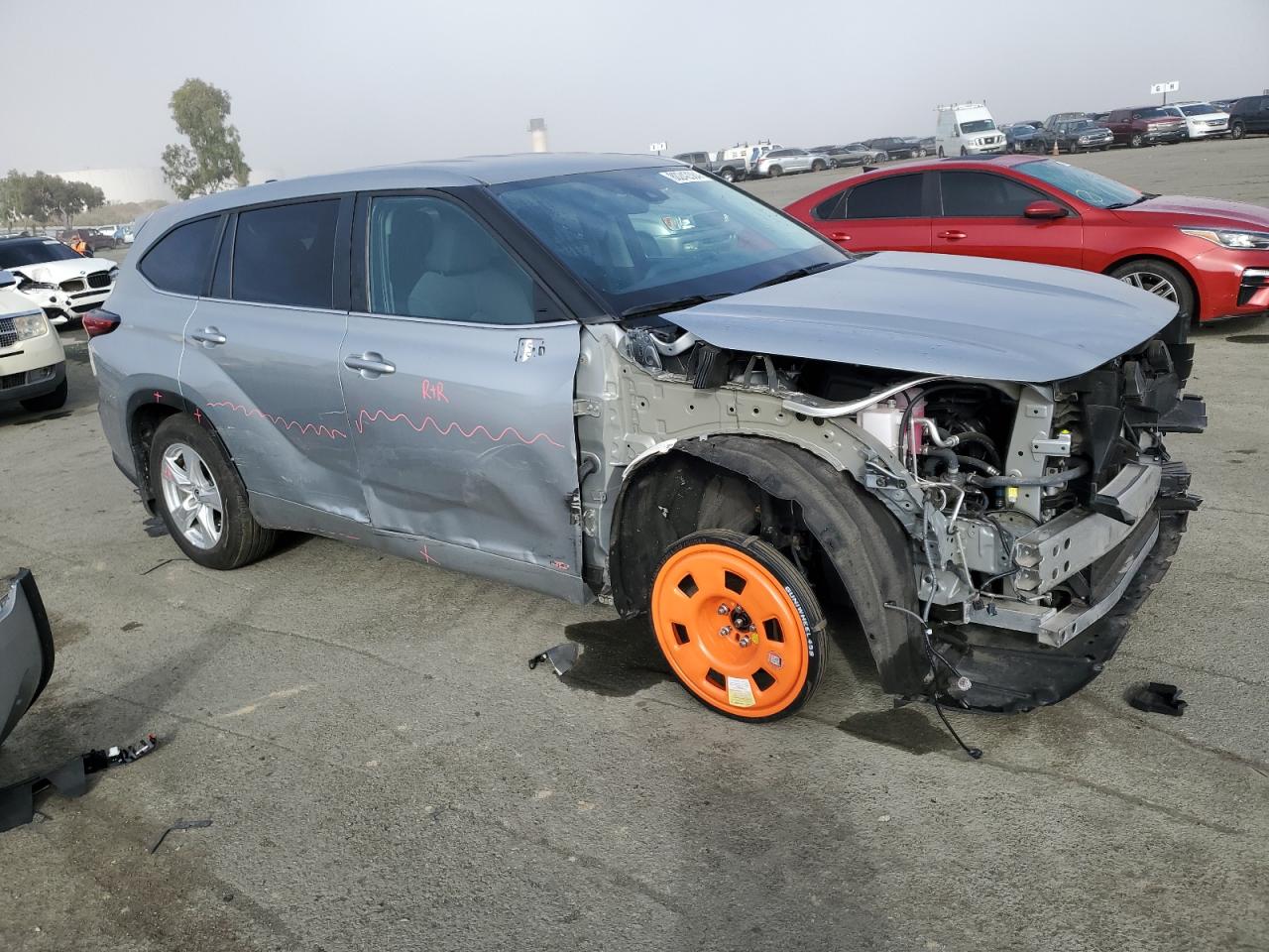 2023 TOYOTA HIGHLANDER HYBRID LE VIN:5TDBBRCH8PS563958