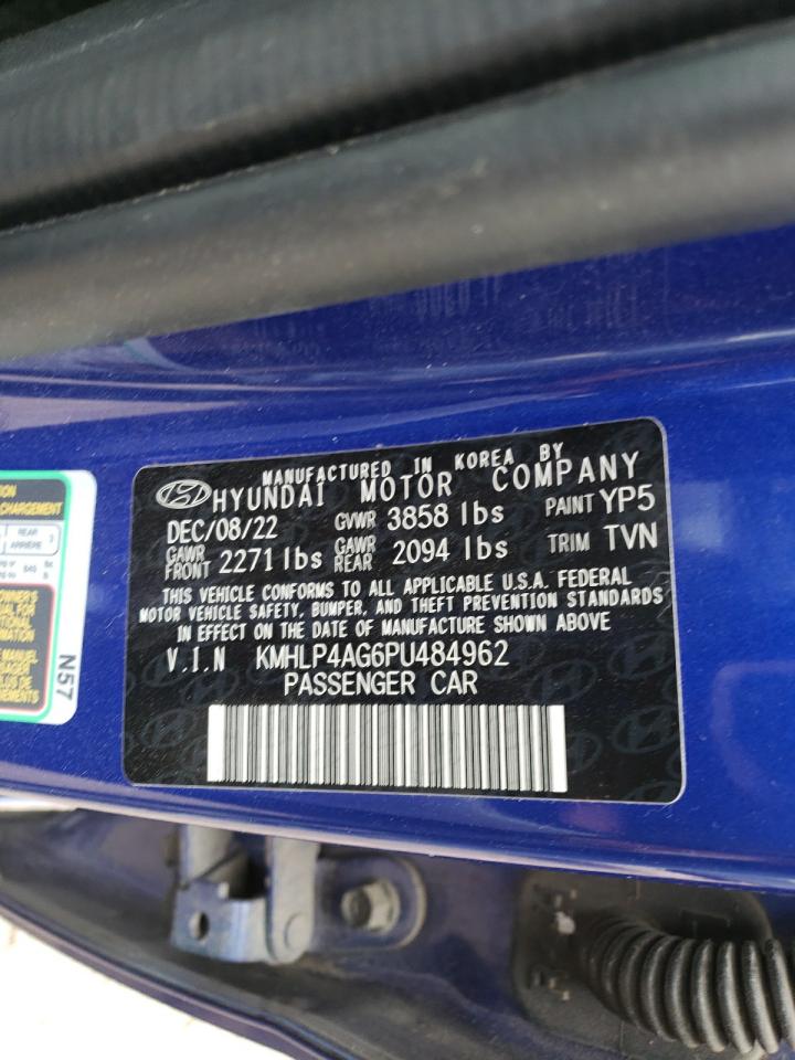 2023 HYUNDAI ELANTRA LIMITED VIN:KMHLP4AG6PU484962