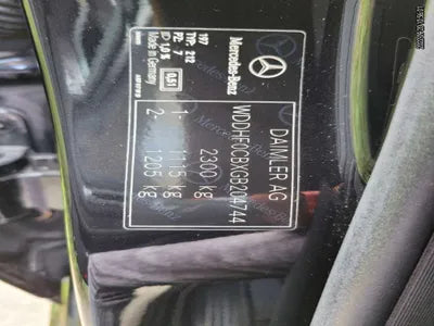 2016 Mercedes-Benz E 220 WDDHF0CBXGB204744 VIN:WDDHF0CBXGB204744