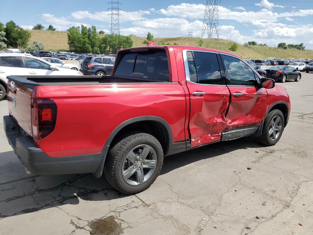 2023 HONDA RIDGELINE RTL-E VIN:5FPYK3F71PB059385