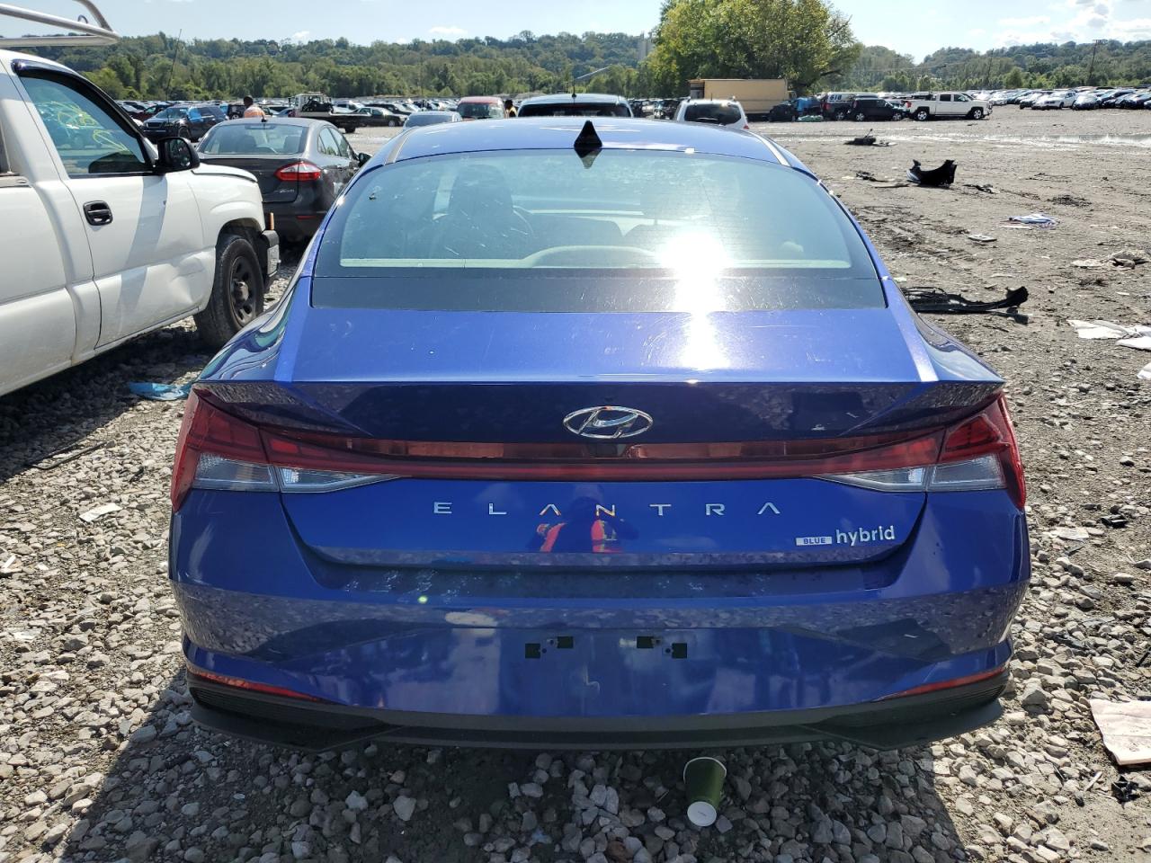 2022 HYUNDAI ELANTRA BLUE VIN:KMHLM4AJ6NU030485