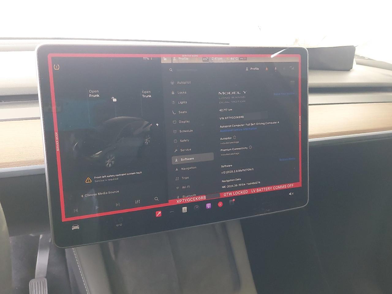 2024 TESL MODEL Y VIN:XP7YGCEK6RB******