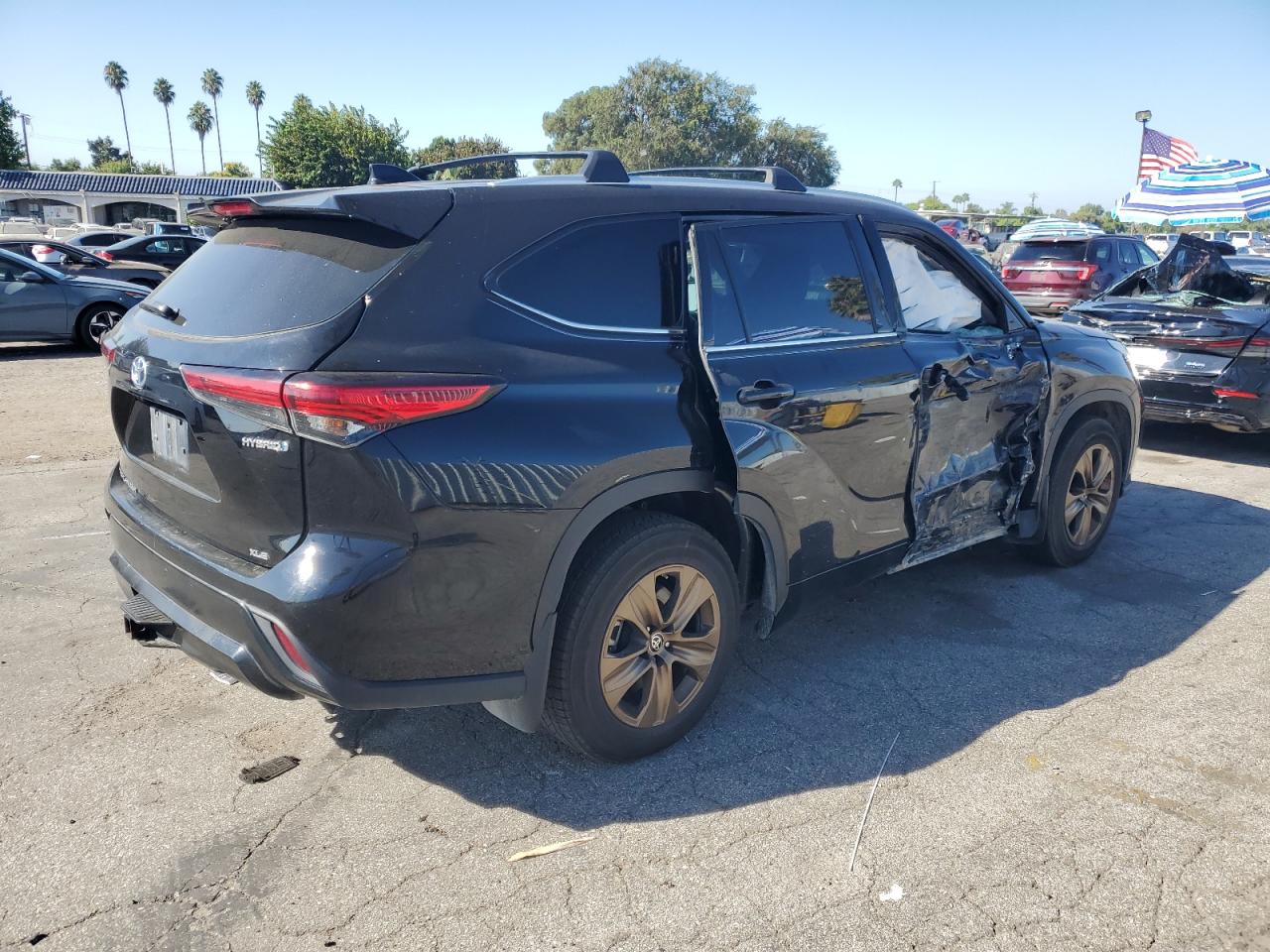 2022 TOYOTA HIGHLANDER HYBRID XLE VIN:5TDABRCH6NS543328