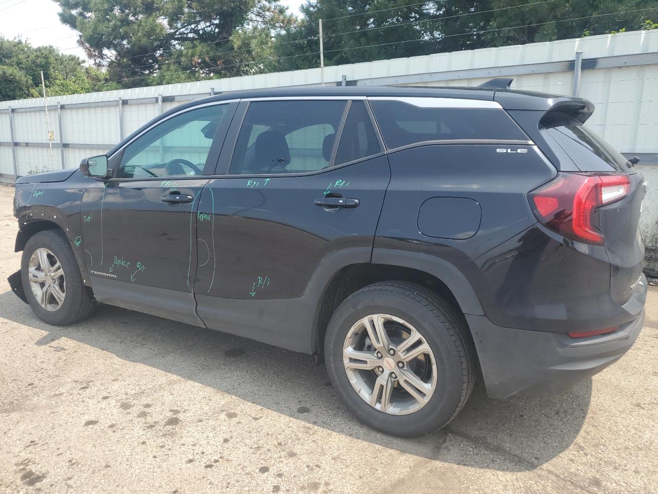 2022 GMC TERRAIN SLE VIN:3GKALTEV9NL179980