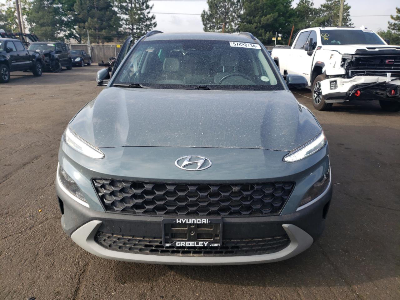 2022 HYUNDAI KONA SEL VIN:KM8K3CAB3NU855756