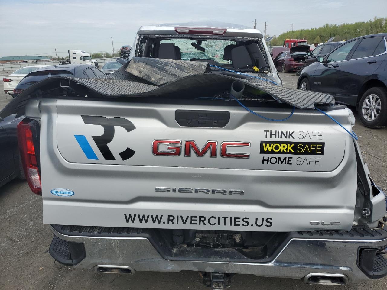 2022 GMC SIERRA LIMITED K1500 SLE VIN:1GTR9BEDXNZ107242