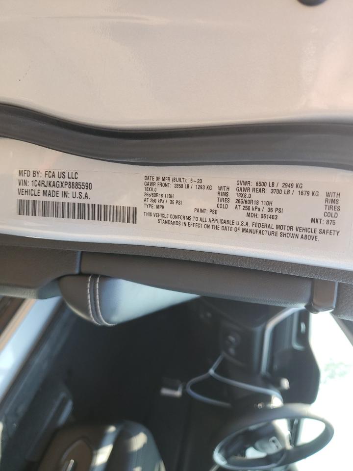 2023 JEEP GRAND CHEROKEE L LAREDO VIN:1C4RJKAGXP8885590