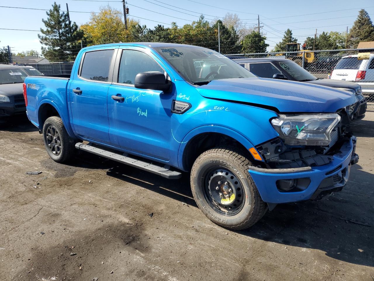2022 FORD RANGER XL VIN:1FTER4FH4NLD12666