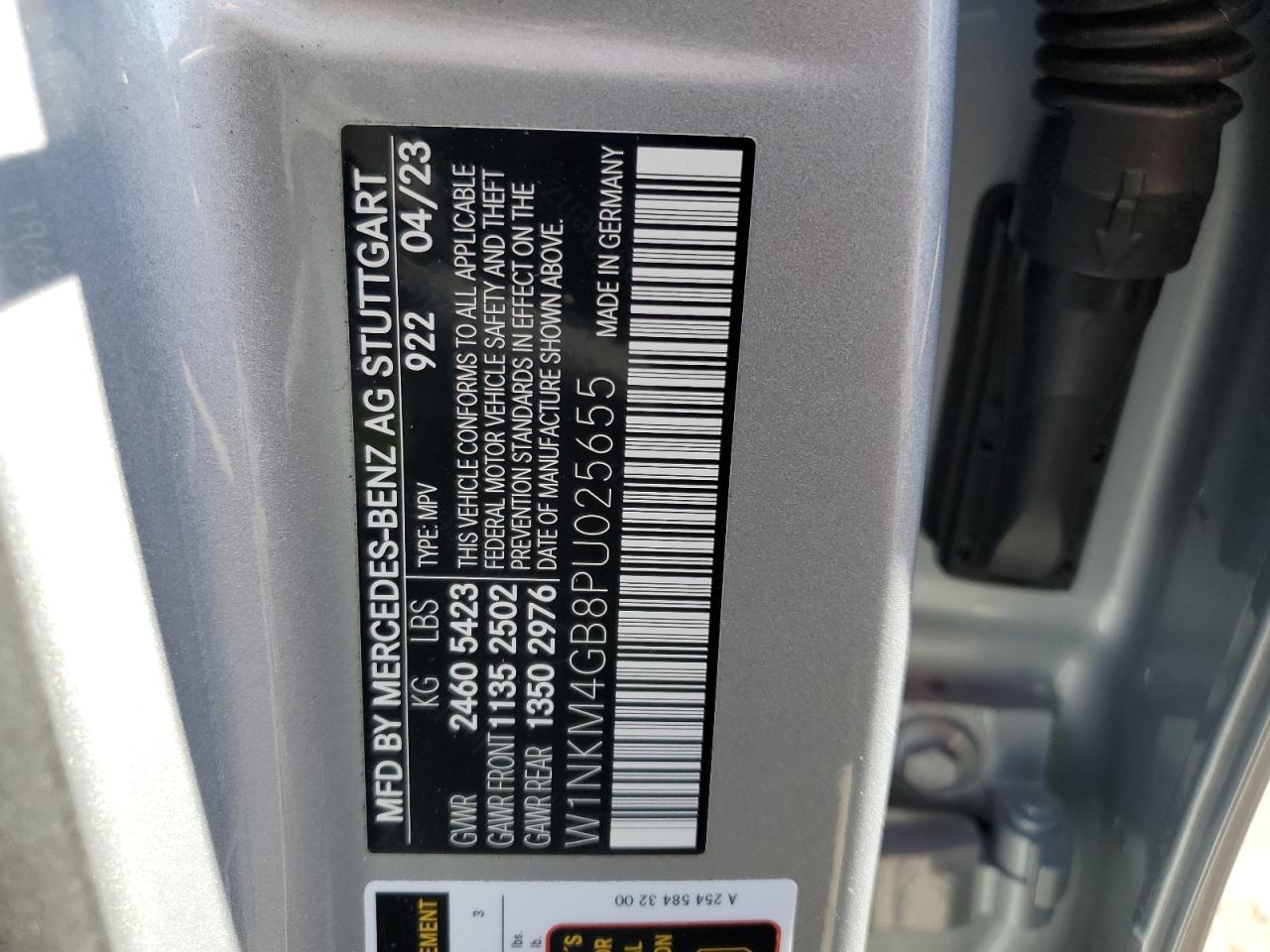 2023 MERCEDES-BENZ GLC 300 VIN:W1NKM4GB8PU025655