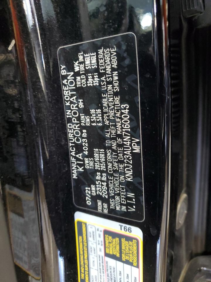 2022 KIA SOUL LX VIN:KNDJ23AU4N7160043