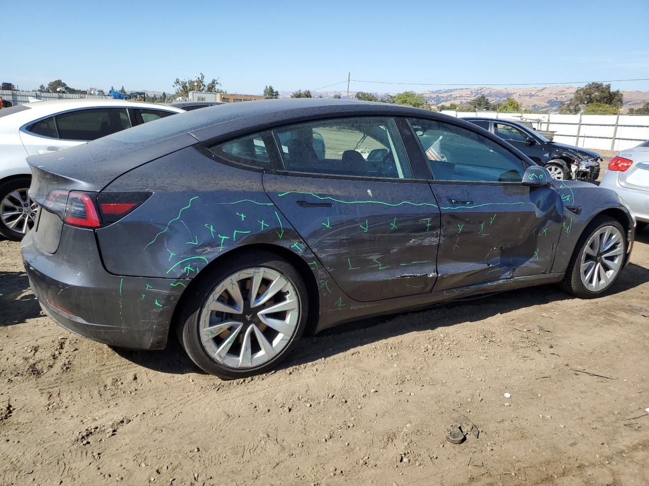 2022 TESLA MODEL 3  VIN:5YJ3E1EA4NF142706