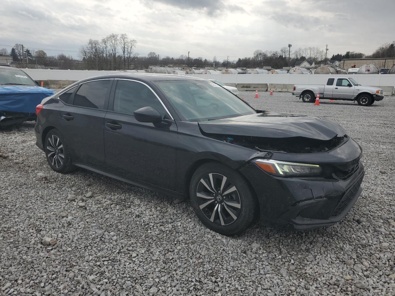 2022 HONDA CIVIC EX VIN:JHMFE1F73NX005423