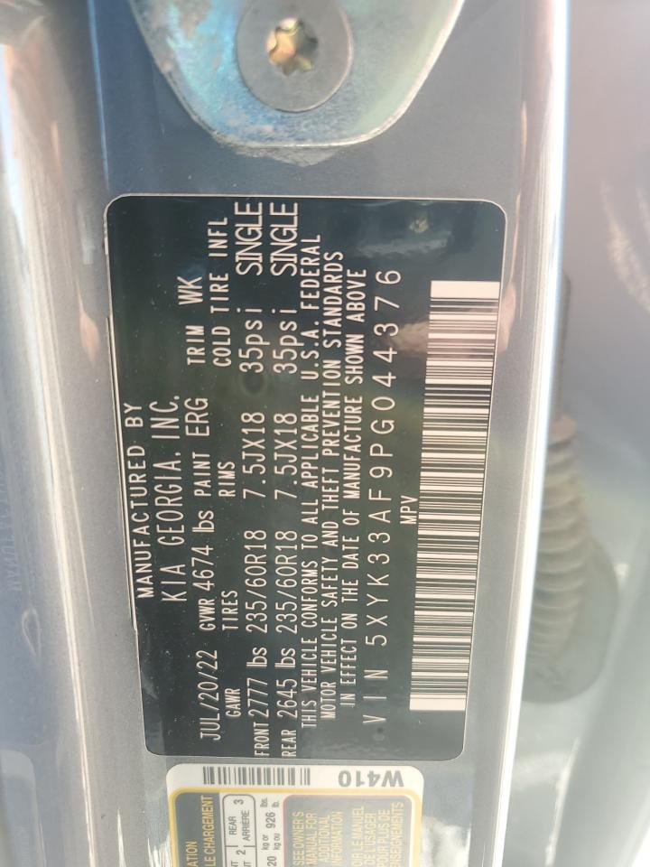 2023 KIA SPORTAGE EX VIN:5XYK33AF9PG044376