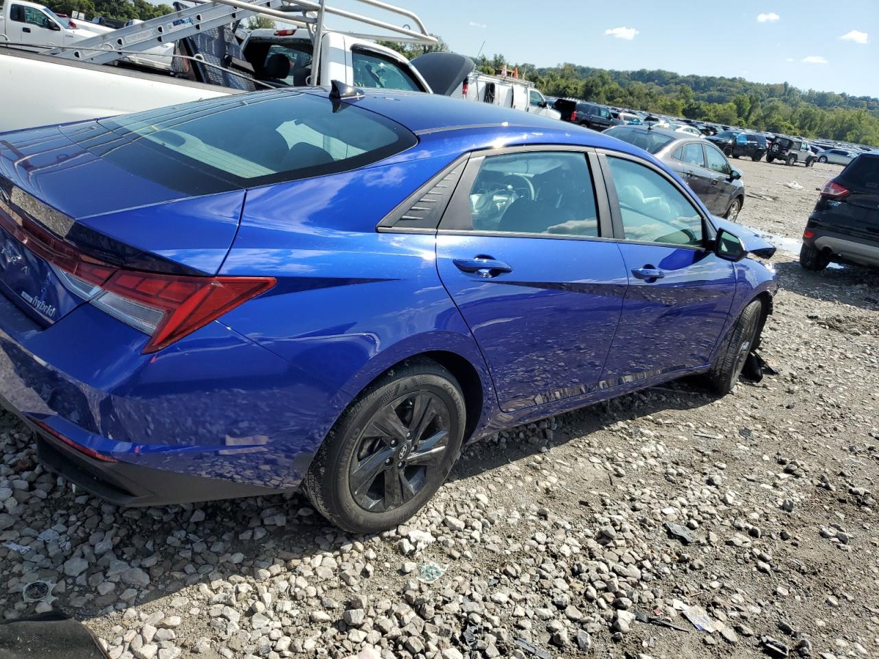 2022 HYUNDAI ELANTRA BLUE VIN:KMHLM4AJ6NU030485