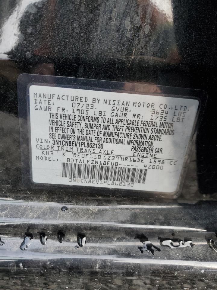 2023 NISSAN VERSA SV VIN:3N1CN8EV1PL862130