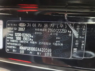 2018 Kia Sorento KNAPG81BBJA420599 VIN:KNAPG81BBJA420599
