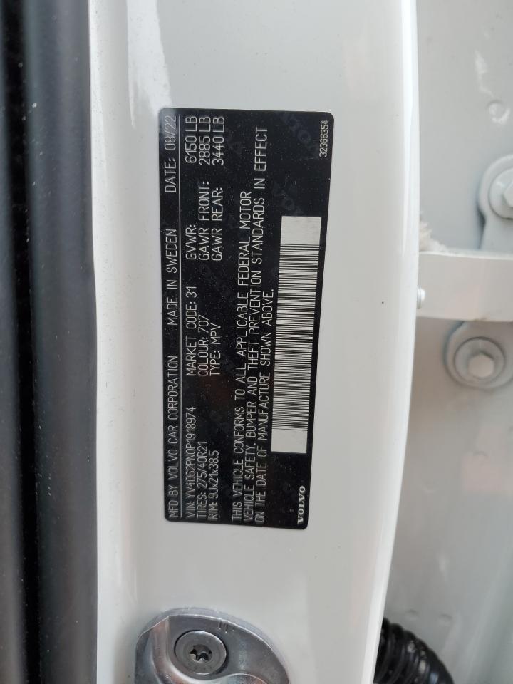 2023 VOLVO XC90 PLUS VIN:YV4062PN0P1918974