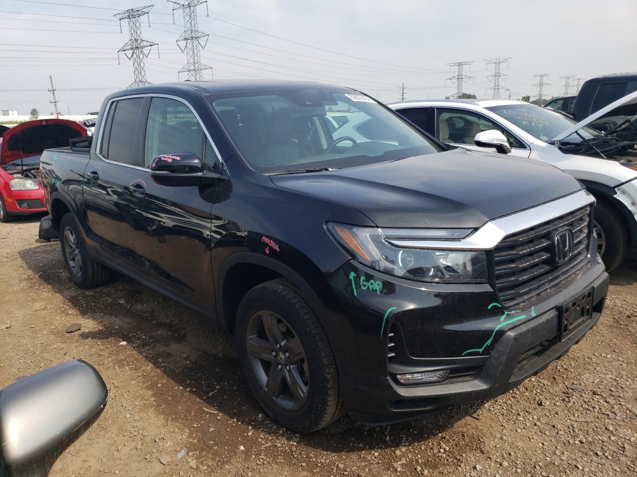 2023 HONDA RIDGELINE RTL VIN:5FPYK3F57PB043092