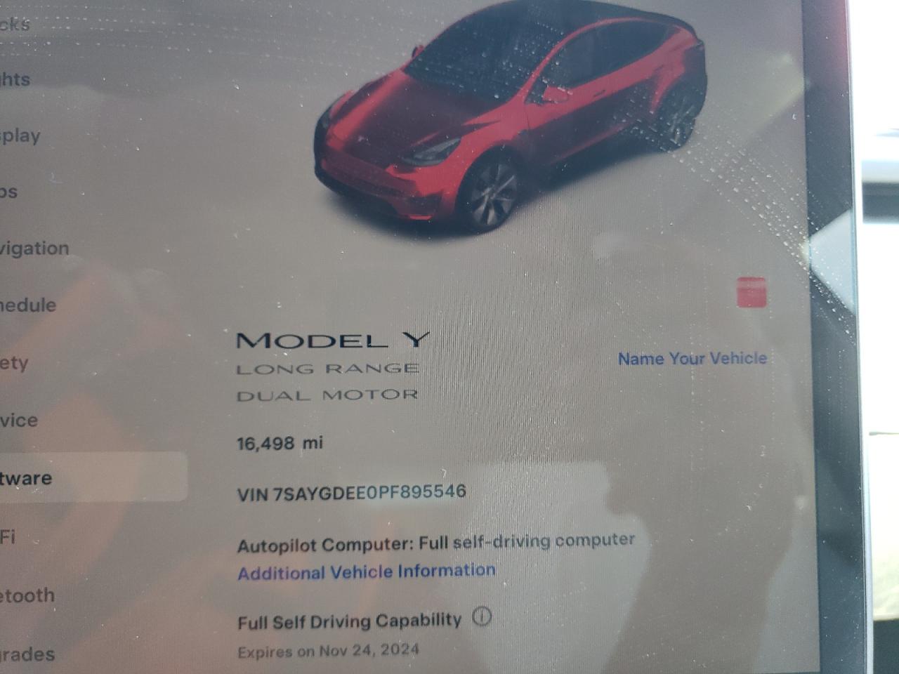 2023 TESLA MODEL Y  VIN:7SAYGDEE0PF895546