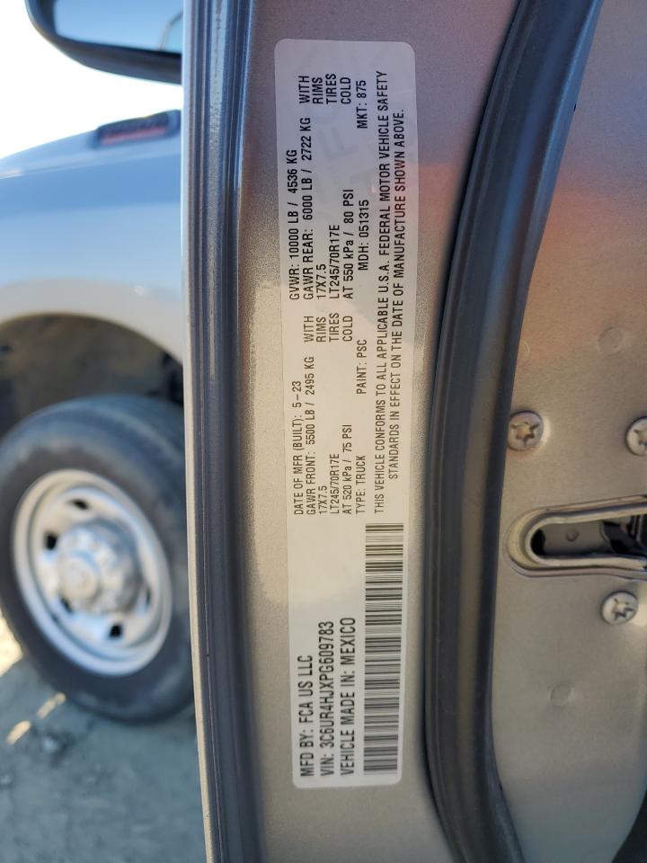 2023 RAM 2500 TRADESMAN VIN:3C6UR4HJXPG609783