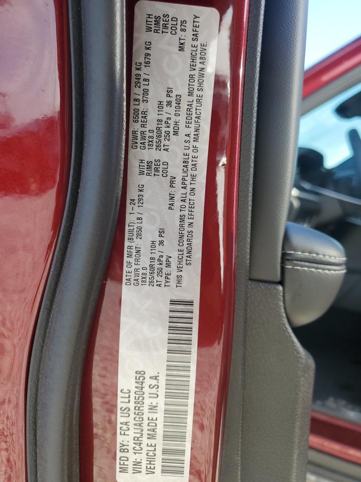 2024 JEEP GRAND CHEROKEE L LAREDO VIN:1C4RJJAG6R8504458