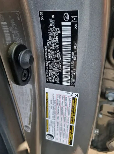 2020 Lexus RX 450 JTJBGMCA0L2061659 VIN:JTJBGMCA0L2061659