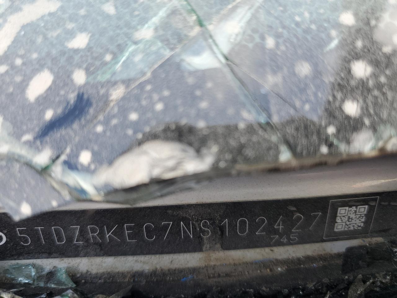 2022 TOYOTA SIENNA LIMITED VIN:5TDZRKEC7NS102427