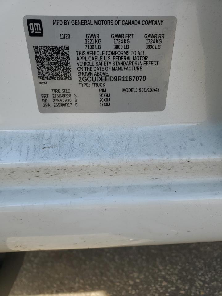 2024 CHEVROLET SILVERADO K1500 RST VIN:1GNDT13S832144018