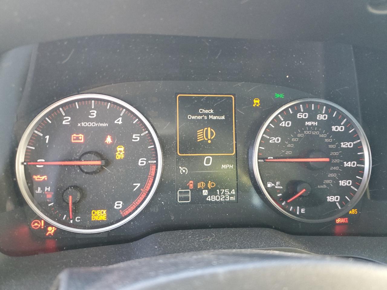 2023 SUBARU WRX PREMIUM VIN:JF1VBAF68P9808920