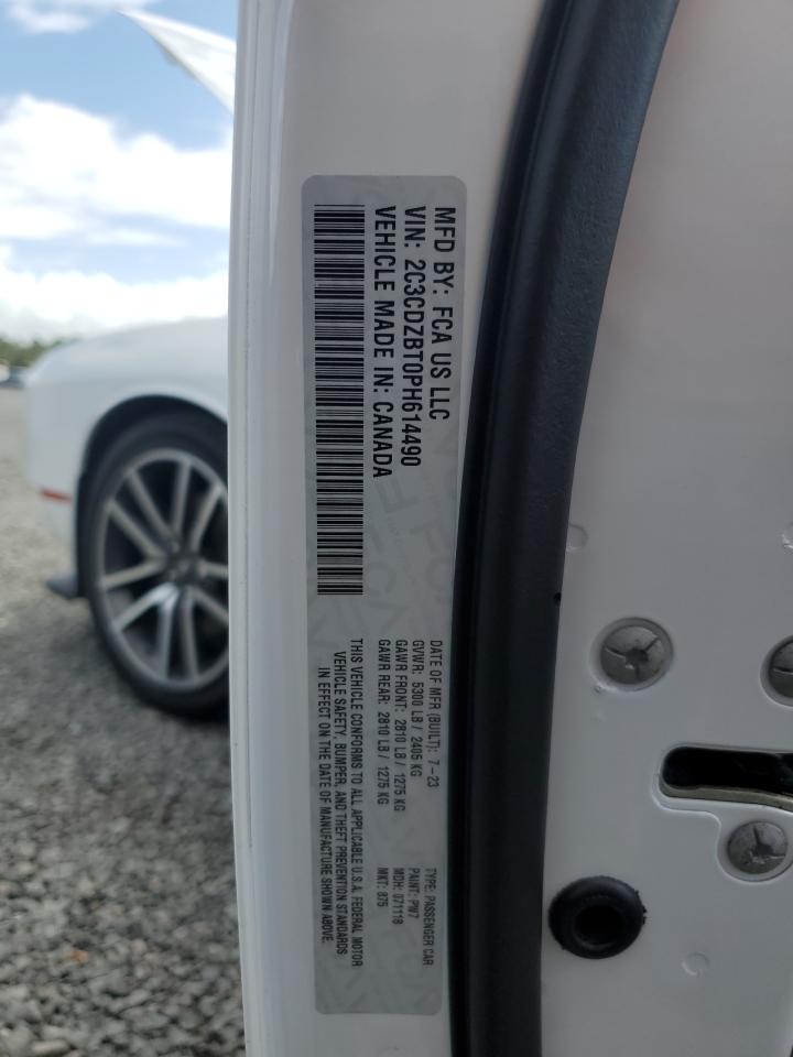 2023 DODGE CHALLENGER R/T VIN:2C3CDZBT0PH614490