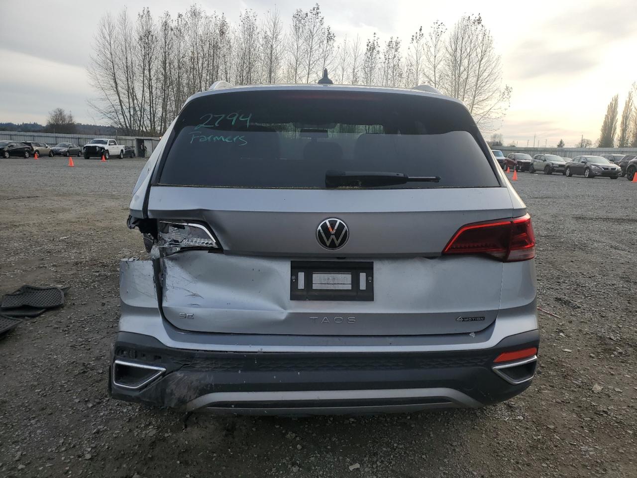 2022 VOLKSWAGEN TAOS SE IQ DRIVE VIN:3VVLX7B25NM064377
