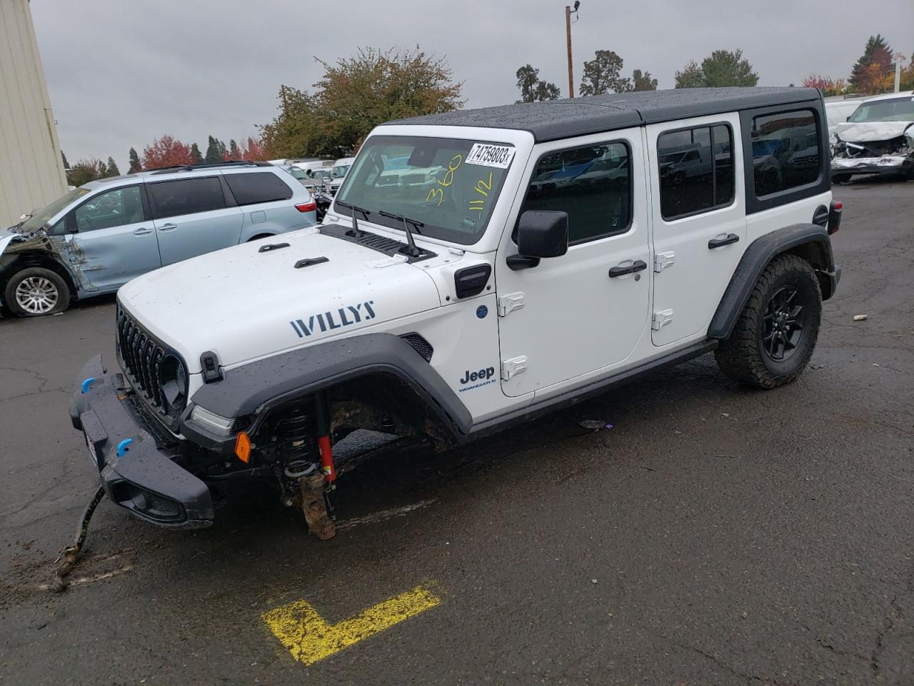 2024 JEEP WRANGLER 4XE VIN:1C4RJXN63RW142587