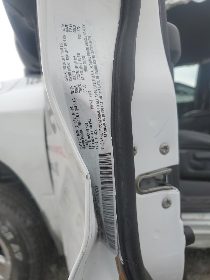 2024 RAM 2500 TRADESMAN VIN:3C6UR5HJ0RG131253
