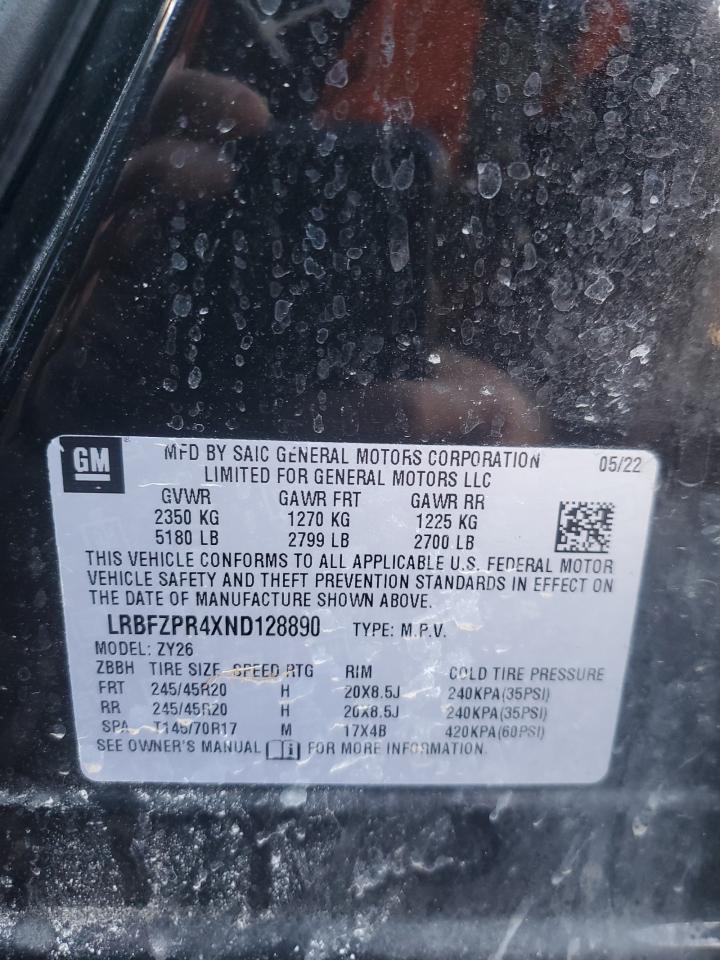 2022 BUICK ENVISION ESSENCE VIN:LRBFZPR4XND128890