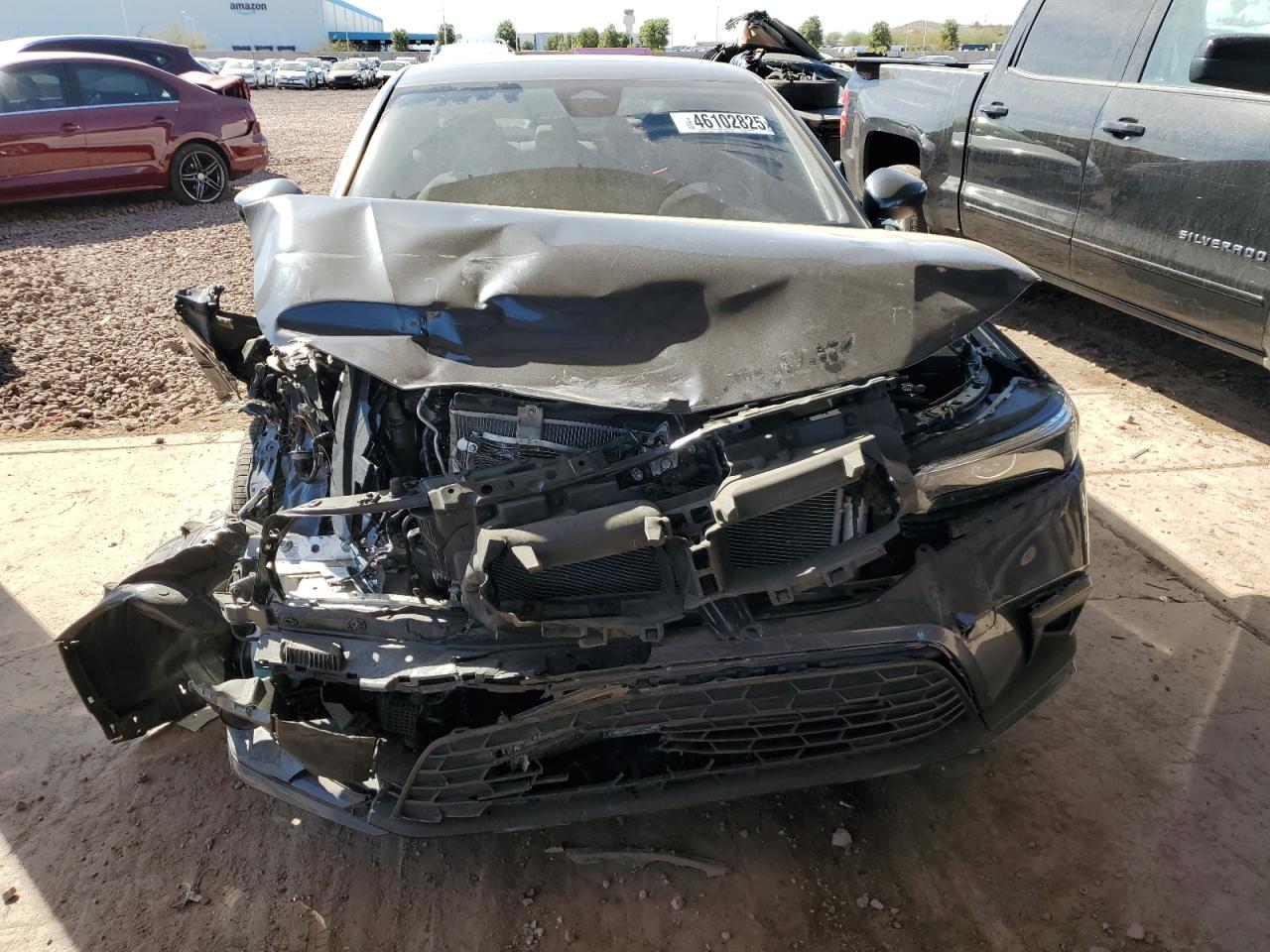 2022 HONDA CIVIC EX VIN:JHMFE1F75NX009649