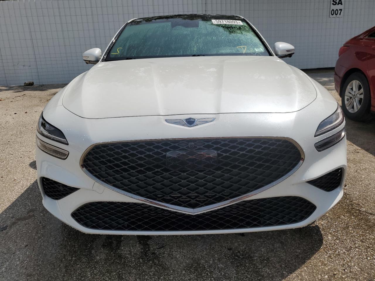 2022 GENESIS G70 BASE VIN:KMTG54TE6NU087273