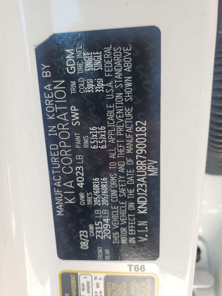 2024 KIA SOUL LX VIN:KNDJ23AU8R7900182